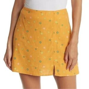 Abound Floral Yellow Skirt